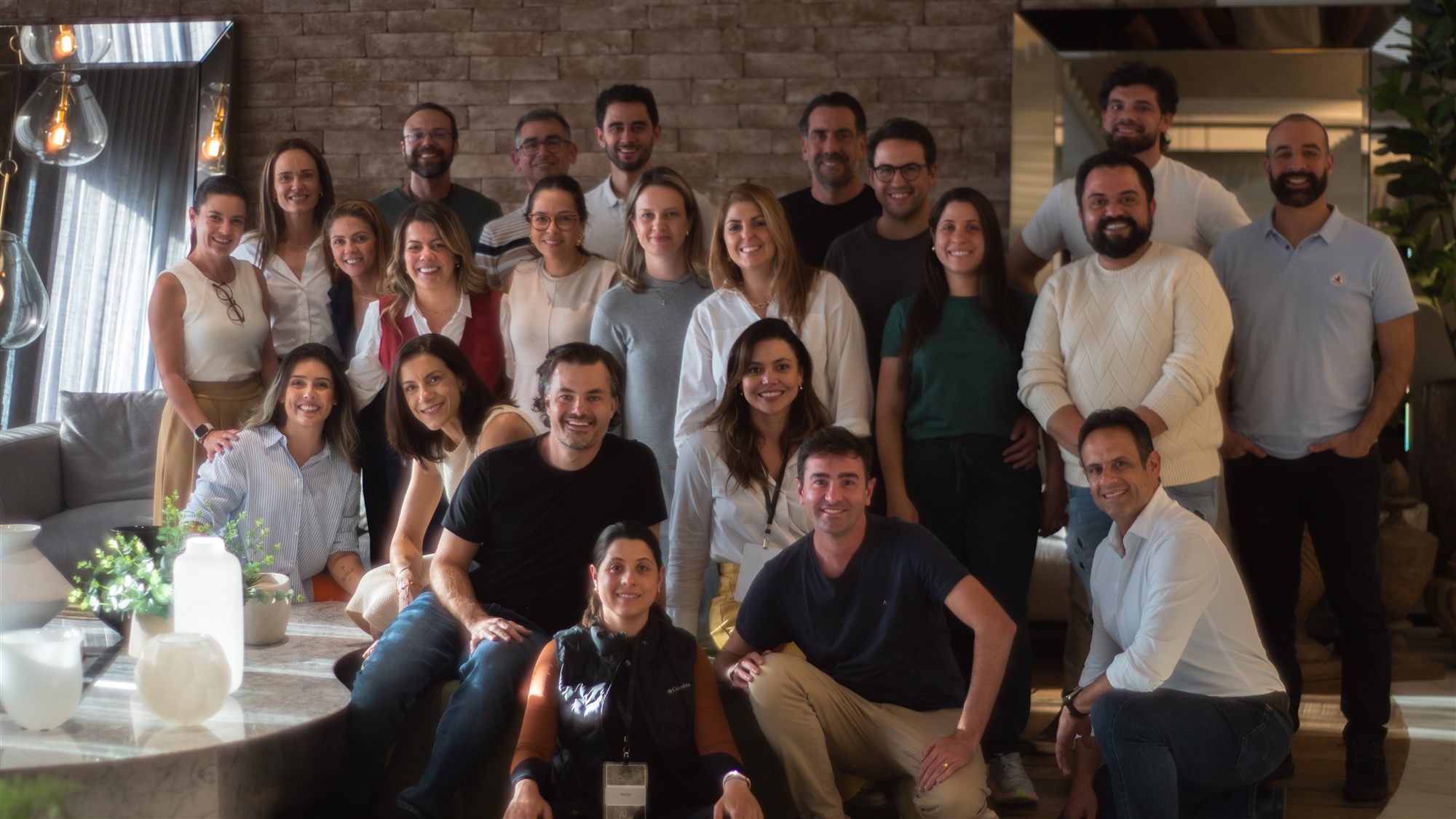 Fundadores reunidos durante o Sprint, ambiente descontraído